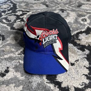 Vintage 90s Super Sport Coors Light Racing Sharktooth Design Snapback Hat